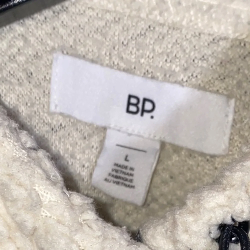Bp Cozy Jacket Cream Sherpa Pullover Large